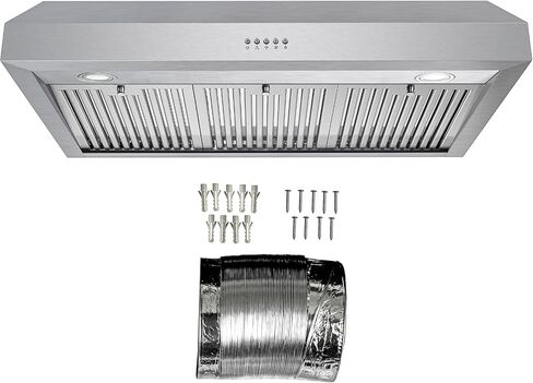 COSMO UMC36 36 in. Ducted Under Cabinet Stainless Steel Range Hood with LED Light, 380 CFM, Permanent Filter, 36 inch in Saudi Arabia