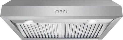 COSMO UC30 30 in. Ducted Under Cabinet Range Hood, Kitchen Over Stove Vent, 3-Speed Fan, Permanent Filters, LED Lights in Stainless Steel, 30 inch in Saudi Arabia