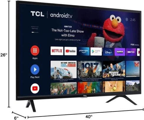 TCL 50-Inch Class 4-Series 4K UHD HDR LED Smart R0ku TV + Wall Mount Works with AIR Play Siri Alexa and Hey Google (Renewed) in Kuwait