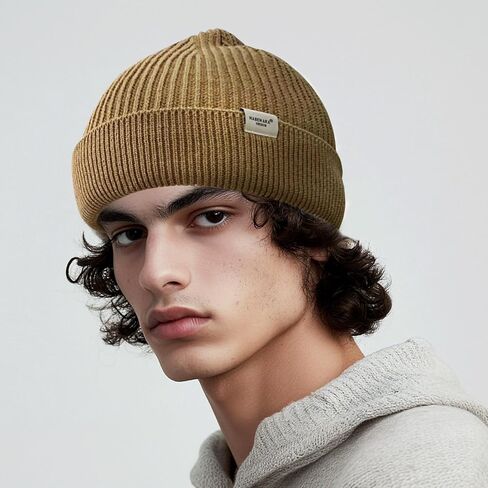 Clakllie Trawler قبعة صغيرة ساعة قبعة متماسكة مكبل Skullcap نشمر حافة تخزين القبعات توالت الكفة محبوك قبعة قبعة تزلج in Kuwait