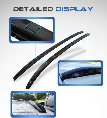 Enhanced 220LBS Roof Racks & Side Rails for 2022-2017 Honda CRV CR-V Hybrid, All Aluminum Alloy, A Set Includes 2 Cross Bars and 2 Roof Rails, Upgraded from The OE-Style in Kuwait