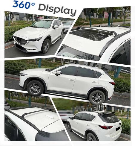 Enhanced 220LBS Roof Racks & Side Rails for 2022-2017 Honda CRV CR-V Hybrid, All Aluminum Alloy, A Set Includes 2 Cross Bars and 2 Roof Rails, Upgraded from The OE-Style in Kuwait