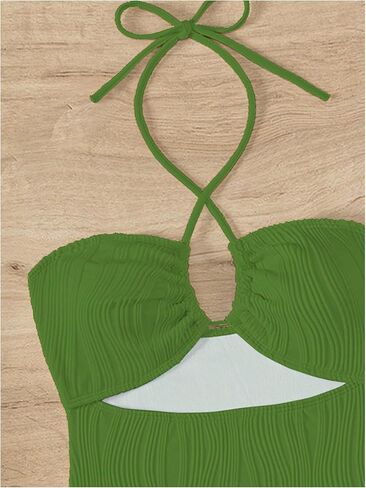 بدلة سباحة نسائية من قطعة واحدة من SOLY HUX متقاطعة مع غطاء للرأس in Kuwait