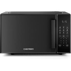 فرن ميكروويف رقمي MicroCrisp من Chefman، وظيفة طهي مزدوجة فريدة من نوعها "Cook and Crisp"، ميكروويف 1000 واط + 1500 واط، 1.1 قدم مكعب، 6 إعدادات مسبقة تعمل باللمس، شاشة رقمية، مقبض من الفولاذ المقاوم للصدأ