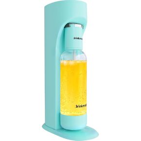 DrinkMate OmniFizz Sparkling Water and Soda Maker, Carbonates Any Drink Without Diluting It, CO2 Cylinder Not Included (Arctic Blue)