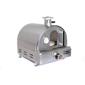 Mont Alpi MAPZ-SS Countertop Table Top Stainless Steel Portable Outdoor Kitchen Gas Pizza Making Oven - Pizza Stone Included