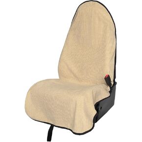 غطاء مقعد منشفة العرق المقاوم للماء باللون الأسود من شركة Leader Accessories، عالمي غير قابل للانزلاق لمقعد السيارة والشاحنة وسيارات الدفع الرباعي للكلاب والأطفال والتمرين في الهواء الطلق أو الأنشطة الرياضية