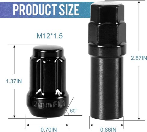 16 Pack 1.38 inches Wheel Lug Nuts M12x1.5 Spline Close End Lug Nuts with Socket Key Compatible with Chevy Impala Malibu Honda Accord Civic CRV Acura TSX Red in Saudi Arabia