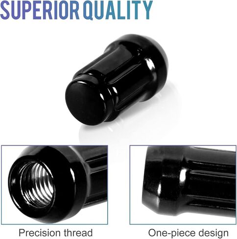16 Pack 1.38 inches Wheel Lug Nuts M12x1.5 Spline Close End Lug Nuts with Socket Key Compatible with Chevy Impala Malibu Honda Accord Civic CRV Acura TSX Red in Saudi Arabia
