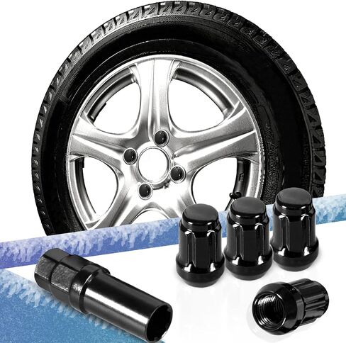 16 Pack 1.38 inches Wheel Lug Nuts M12x1.5 Spline Close End Lug Nuts with Socket Key Compatible with Chevy Impala Malibu Honda Accord Civic CRV Acura TSX Red in Saudi Arabia