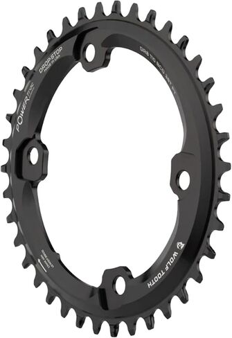 سلسلة دراجات طريق الحصى 110 BCD Spider غير متماثلة ذات 4 مسامير من Wolf Tooth لكرنك Shimano GRX (38 سن، Drop-Stop B، MTB) in Kuwait