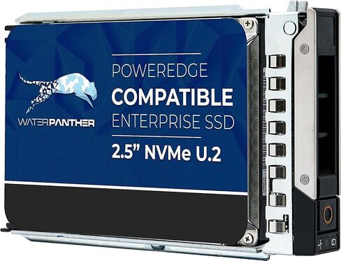 Water Panther 7.68TB PCIe Gen3 x4 NVMe U.2 SSD for Dell EMC PowerEdge | Data Center Solid State Drive with Caddy Tray | Compatible with 14G R640 R940 R440 R740XD 15G R7525 in Saudi Arabia