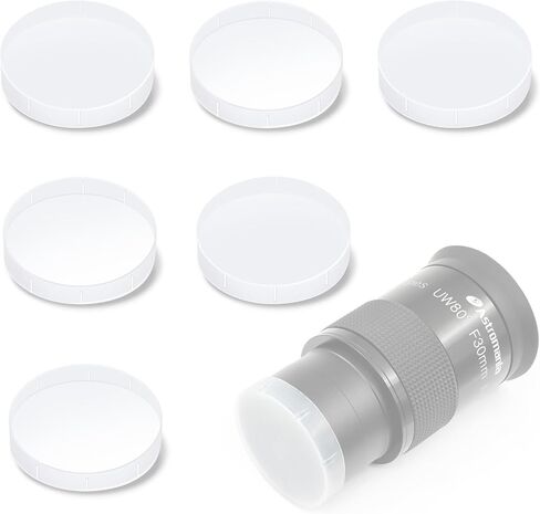 Astromania Dust Caps Set for 1.25" Telescope Eyepieces or Other Accessories - 5 dust caps and 5 dust Plugs in Kuwait