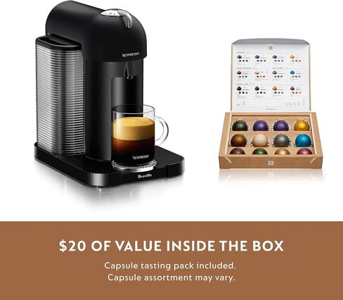 Nespresso Vertuo Coffee and Espresso Machine by Breville, 5 Cups, Black in Kuwait