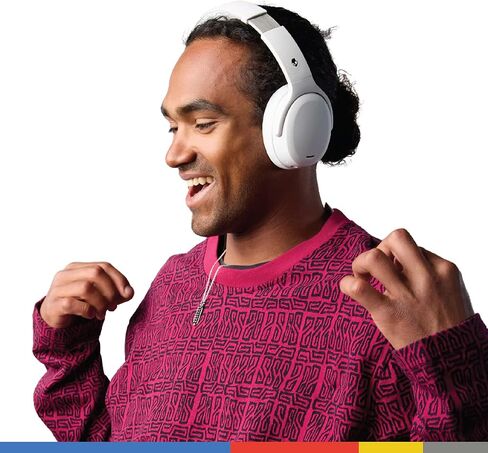 سماعات رأس سكل كاندي كراشر ANC 2 اللاسلكية بخاصية إلغاء الضوضاء مع باس حسي، بطارية 50 ساعة، سكل آي كيو، تمكين أليكسا، ميكروفون، تعمل مع أجهزة بلوتوث - أسود in Kuwait