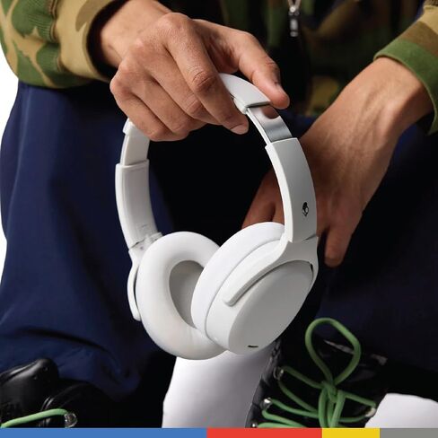 سماعات رأس سكل كاندي كراشر ANC 2 اللاسلكية بخاصية إلغاء الضوضاء مع باس حسي، بطارية 50 ساعة، سكل آي كيو، تمكين أليكسا، ميكروفون، تعمل مع أجهزة بلوتوث - أسود in Kuwait