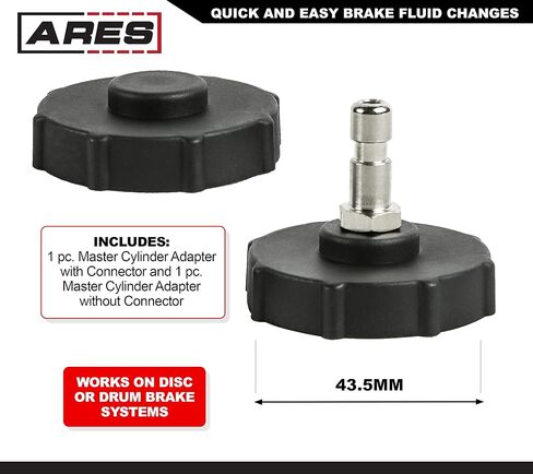 ARES 70921-2 لتر نزيف ضغط سائل الفرامل اليدوي - يجعل تغيير سائل الفرامل سريعًا وسهلاً - تشغيل مضخة يدوية سهلة لشخص واحد in Saudi Arabia