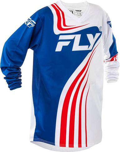 Fly Racing 377-223YM Youth F-16 Jersey True Blue/White Ym in Saudi Arabia