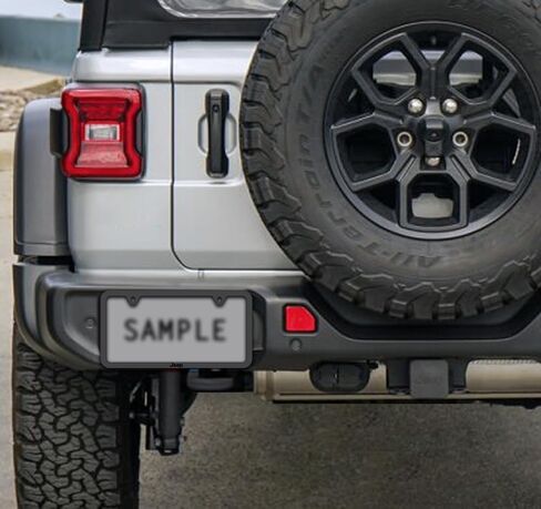 JEEP License Plate Frame - Blacked Out Metal Engraved - Sold as Qty 1 in Saudi Arabia
