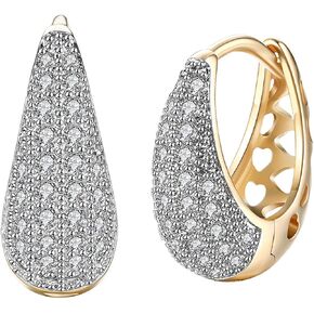 14K Gold Silver Wide Filigree Hoop Earrings Hollow Carved Flower Texture Earrings For Womens Men in Kuwait