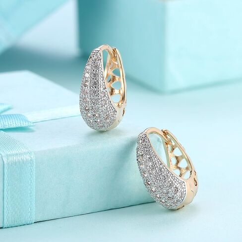 14K Gold Silver Wide Filigree Hoop Earrings Hollow Carved Flower Texture Earrings For Womens Men in Kuwait