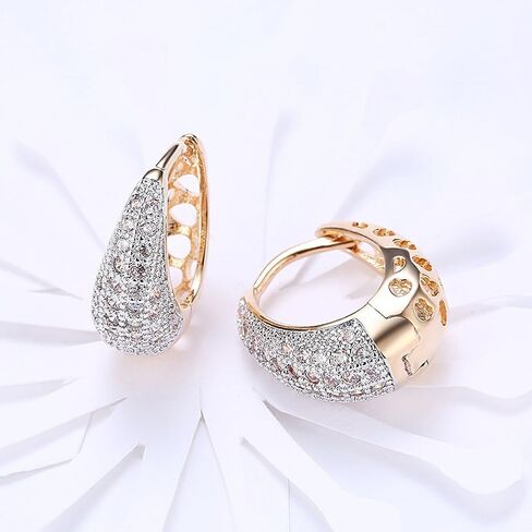 14K Gold Silver Wide Filigree Hoop Earrings Hollow Carved Flower Texture Earrings For Womens Men in Kuwait