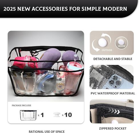 FIHCH Clear Beach Bag Organizer Original Accessories for Bogg Bag X Large Storage Bag Suitable for BOGG BAG Organizing Your Bag and Divide Space in Kuwait