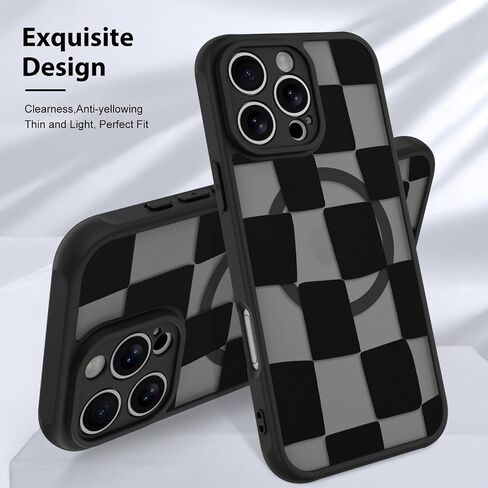 KANGHAR Compatible with iPhone 18 Pro Case Spot Polka Dot -Black in Saudi Arabia