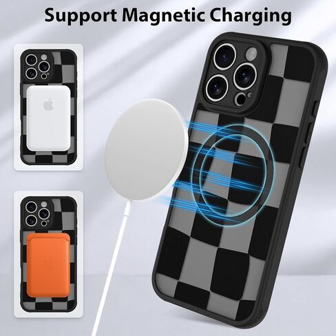 KANGHAR Compatible with iPhone 18 Pro Case Spot Polka Dot -Black in Saudi Arabia
