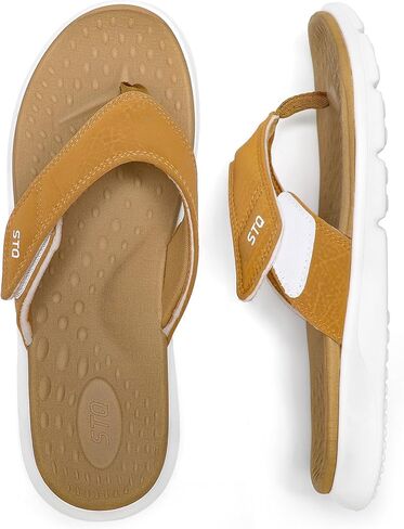 STQ Orthopedic Flip Flops for Women | Memory Foam Flip-flops for Plantar Fasciitis witn Arch Support Pain Relief in Kuwait