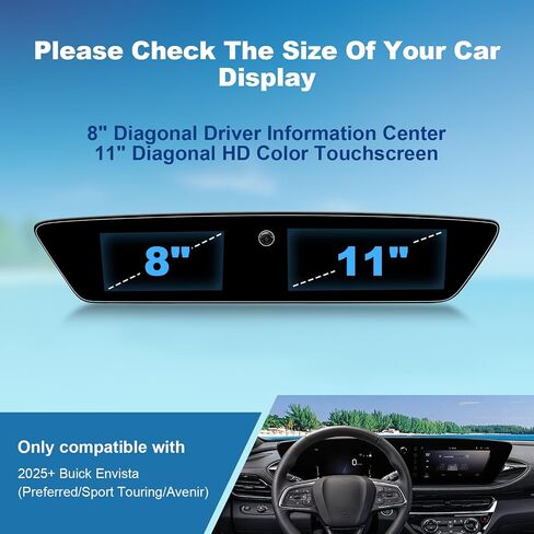 2020-2022 2023 Encore GX Screen Protector for Buick Encore GX (Preferred/Select/Essence) 8-inch Touch Screen, 2023 B uick Encore GX Accessories 2023 Encore GX Tempered Glass HD Transparent 8" in Saudi Arabia