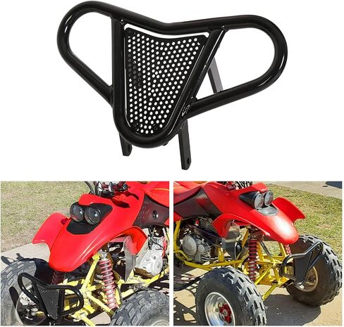 ECOTRIC Front Bumper Brush Guard Compatible with 1999-2014 Honda TRX 450R/ TRX450R ER/TRX 400EX/ TRX 400X Aluminum in Saudi Arabia