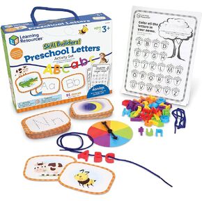 Learning Resources Skill Builders! Preschool Letters - 91 Pieces, Ages 3+ Toddler Learning Activities, Preschool Learning Materials, Homeschool Preschool Supplies, Alphabet Learning for Preschool