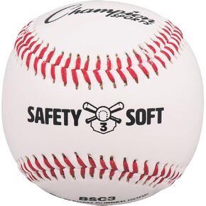 غطاء جلدي من Champion Sports Syntex بالحجم الرسمي والوزن كرات بيسبول مضغوطة ناعمة - مركز البولي يوريثين - عبوة من 12 قطعة - المستوى 5 (الأعمار 10 سنوات فما فوق)