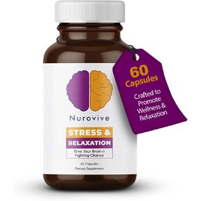 Stress & Relaxation Supplement: Natural Ashwagandha, Lemon Balm, Chamomile Blend - Supports Daily Well-Being, Mental Focus & Vitality, Harmonizing Formula for Inner Balance