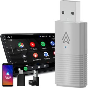 Mini Wireless Carplay Adapter, 10s Auto-Connect for Cars with OEM Wired CarPlay, Convert Wired to Wireless CarPlay, Carplay Dongle for Cars from 2016+ & iOS 10+, Online Update (Gray)