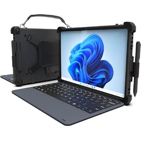 جهاز لوحي MobileDemand Flex 12B كمبيوتر لوحي متين Windows 11 Pro ترقية، ذاكرة وصول عشوائي 16 جيجابايت، 256 جيجابايت، 2 رطل، شاشة 12 بوصة، معتمد من MIL-STD-810H، مثالي للعمل الميداني، بديل Android اللوحي