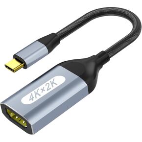 USB C to HDMI Adapter (4K@60Hz), USB Type-C to HDMI Female Adapter [Thunderbolt 3/4 Compatible], Compatible with iPhone 15/15Pro/15ProMax, MacBook Pro, Air, iPad Pro, Pixelbook, XPS, etc