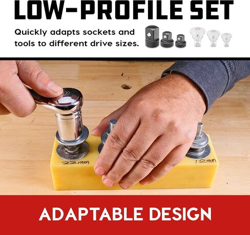 Powerbuilt 640858 3 Piece Universal Joint Set, Silver, 1/4", 3/8" & 1/2" drive in Saudi Arabia