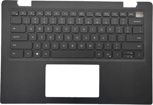 حافظة علوية بديلة لجهاز الكمبيوتر المحمول DELL Latitude 3420 E3420 Series بتصميم أمريكي غير بإضاءة خلفية مجموعة لوحة مفاتيح 4PX9K 04PX9K أسود in Kuwait