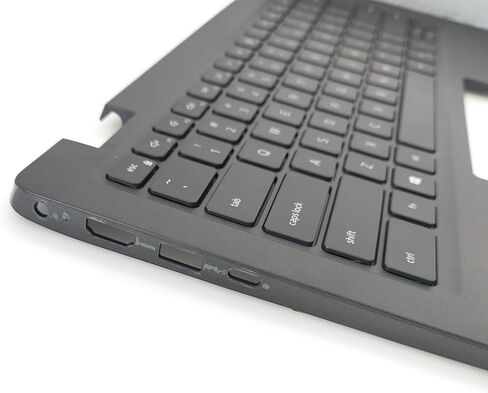 حافظة علوية بديلة لجهاز الكمبيوتر المحمول DELL Latitude 3420 E3420 Series بتصميم أمريكي غير بإضاءة خلفية مجموعة لوحة مفاتيح 4PX9K 04PX9K أسود in Kuwait