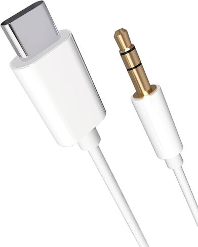 كابل مقبس سماعة رأس USB من النوع C إلى 3.5 ملم، 2 حزمة AUX إلى USB C لسلك ستيريو مكبر صوت السيارة متوافق مع iPhone 15 Pro Max، S23 S22 Ultra، iPad Pro/Air، Pixel 5 XL، 3.3 قدم in Kuwait