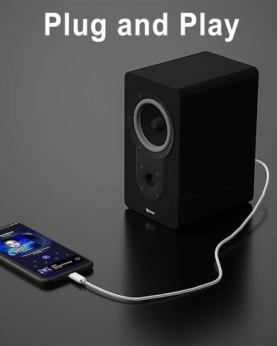 كابل مقبس سماعة رأس USB من النوع C إلى 3.5 ملم، 2 حزمة AUX إلى USB C لسلك ستيريو مكبر صوت السيارة متوافق مع iPhone 15 Pro Max، S23 S22 Ultra، iPad Pro/Air، Pixel 5 XL، 3.3 قدم in Kuwait