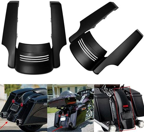 تمديد الحاجز الخلفي للدراجة النارية باللون الأسود الزاهي مقاس 5 بوصات حشو ممتد لدراجة Harley Touring Street Gilde Road Gilde 2014-2021 in Saudi Arabia