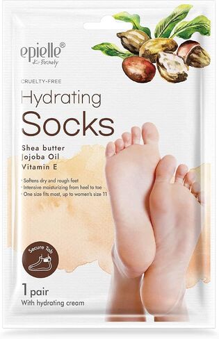 Epielle Hydrating Hand & Foot Masks (Glove & Socks 12pk) for Dry Hand, Dry & Cracked Heel | Spa Day | Shea Butter + Jojoba Oil + Vitamin E, Beauty Mothers Day Gifts in Kuwait