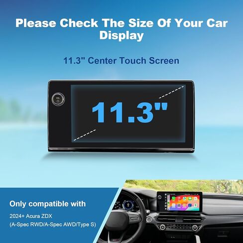 2019-2023 2024 RDX Screen Protector for Acura RDX (Base/Technology/A-Spec/Advance/A-Spec Advance) 10.2-inch Touch Screen, 9H Tempered Glass 2023 2024 A cura RDX Accessories HD Transparent 10.2" in Saudi Arabia