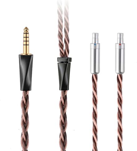 FAAEAL 8N OFC German Copper Cable Wire Compatible with Sennheiser HD800 HD800s HD820 HD820s HD8XX Dharma D1000 Earbuds 1.5m/4.9ft 4.4mm Balanced Plug in Kuwait
