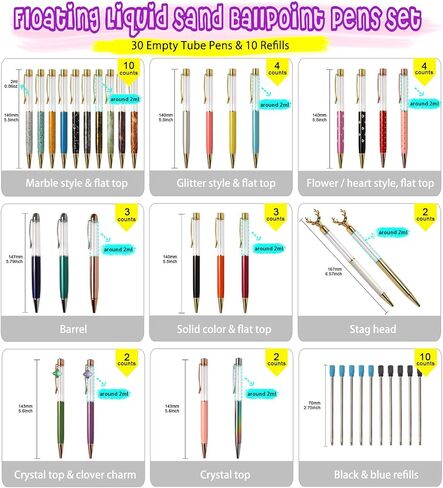 Fountain Pen and Ball-Pen Silicone Molds Epoxy UV Resin Casting Kit of 22 in Saudi Arabia