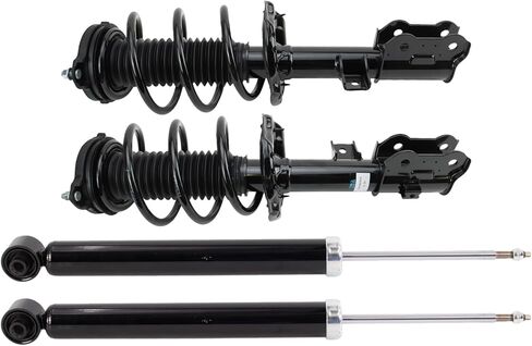 TRQ 4 Piece Front & Rear Complete Loaded Strut & Spring Kit Set for 2002-2006 Mini Cooper in Kuwait