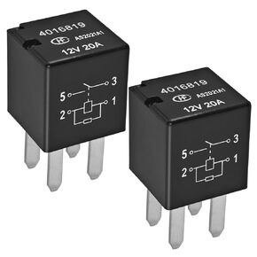 Relay 4016819 (Pack of 2), 12VDC 20A 4Pins Automotive Power Relay